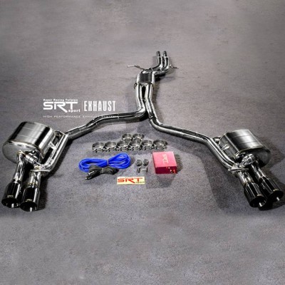 Exhaust system for Audi S7 downpipe with catalytic cat back with valve control with 4 tips facelift car accessories